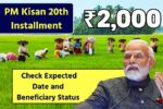 PM Kisan 20th Installment